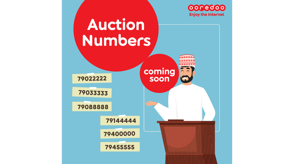Ooredoo mobile number charity auction