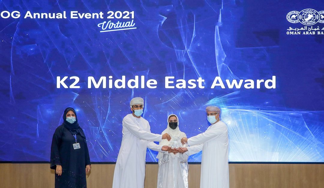 OAB receives K2 Middle East Workflow Hero Award 2020