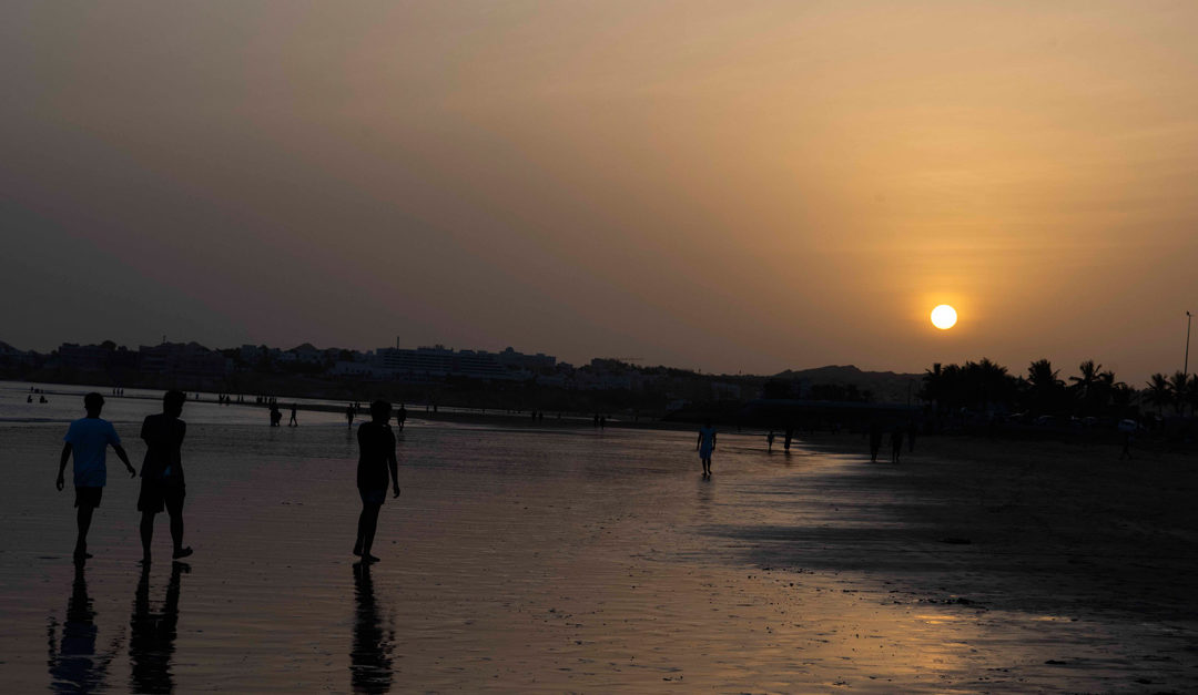 Beach frolic mark first day post lockdown