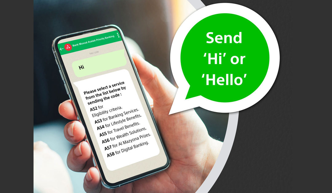 Bank Muscat launches automated Whatsapp service for Asalah Priority banking customers
