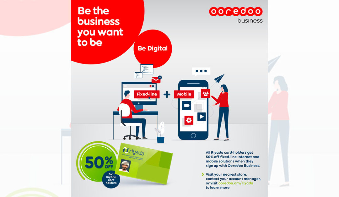 Ooredoo offers Riyada cardholders to save 50 percent off monthly internet subscriptions