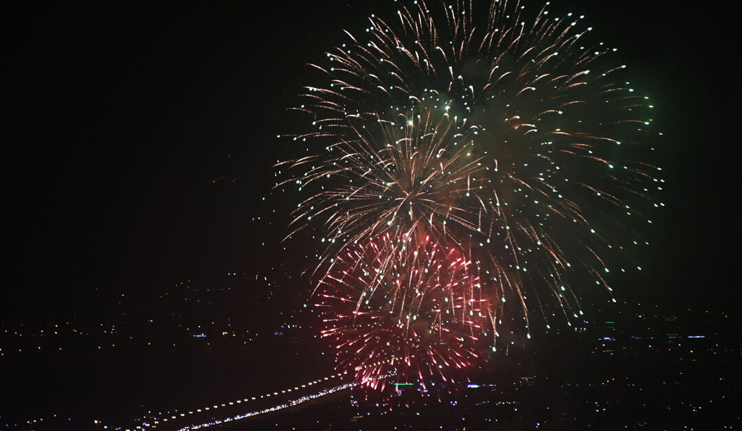 Fireworks held to celebrate 51st glorious National Day