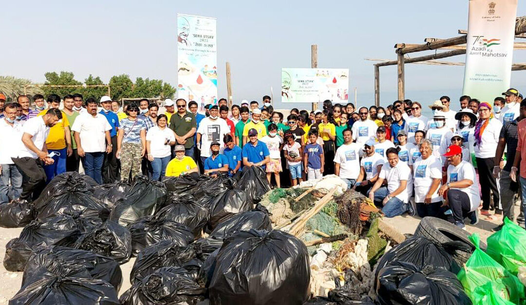 Indian Community joins hands to clean 5 beaches across Oman as part of Sewa Utsav