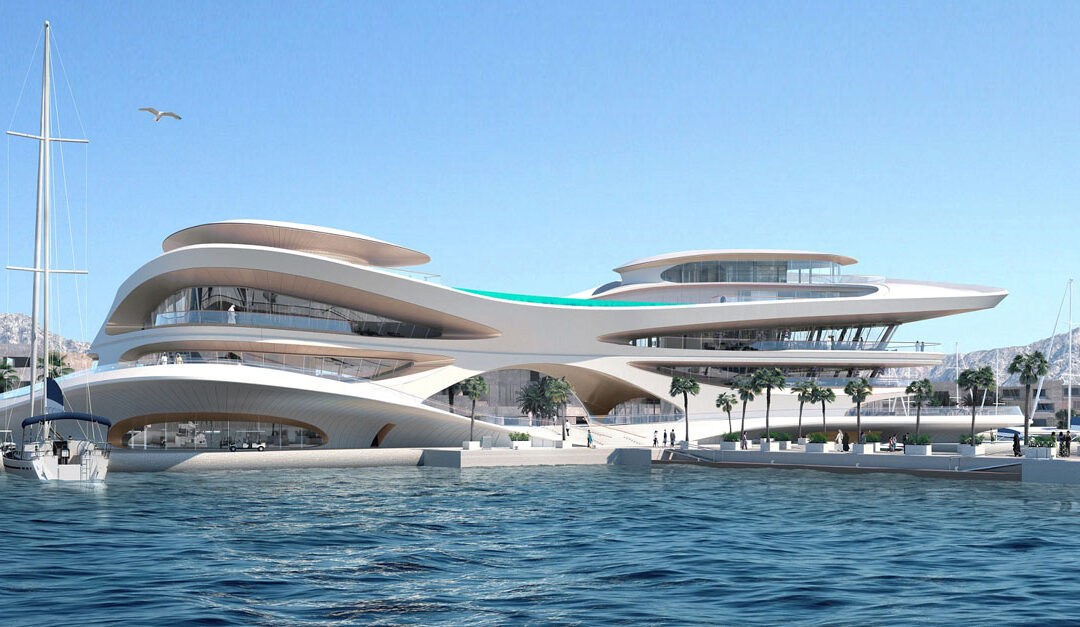 AMAALA reveals iconic new yacht club designs