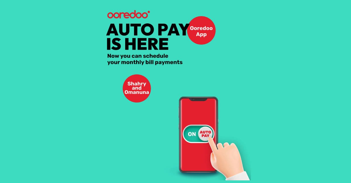 New Auto Pay feature in the Ooredoo App