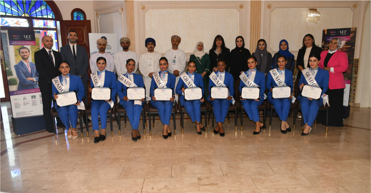 Muscat Hospitality Academy commemorates the completion of 2023 Cabin Crew Training Program