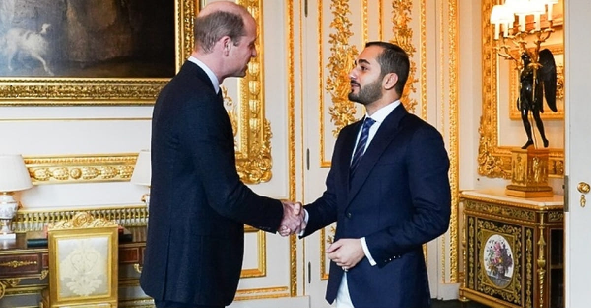 Prince William of Wales receives HH Sayyid Theyazin