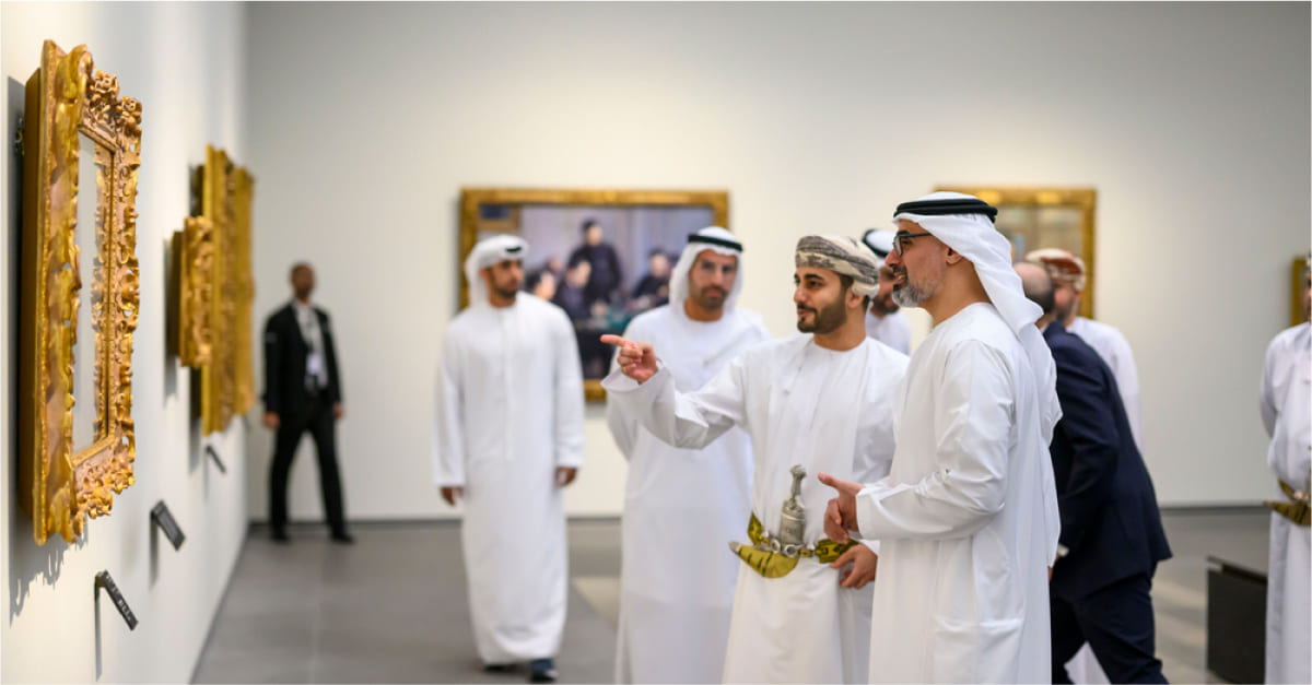 HH Sayyid Theyazin visits the Louvre Museum in Abu Dhabi
