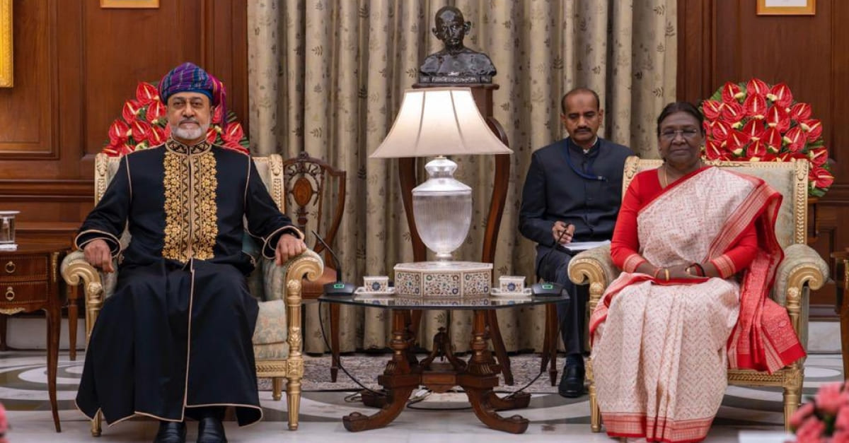 Indian President receives HM The Sultan