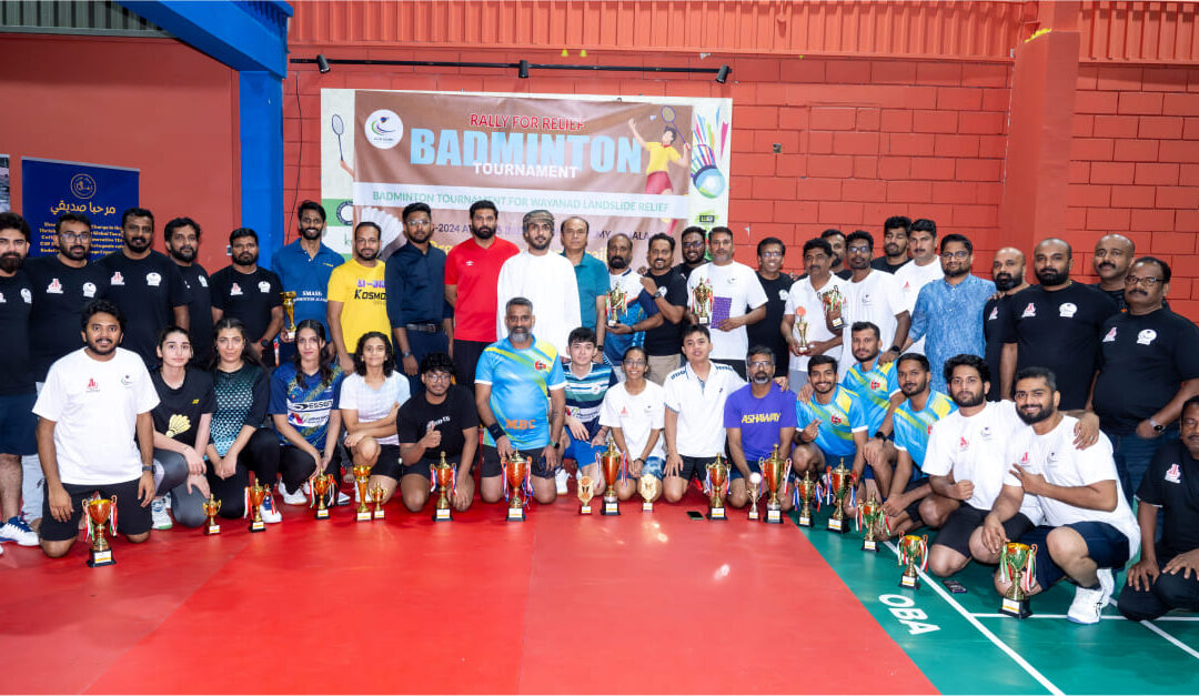 Rally for Relief badminton tournament held for aiding Wayanad disaster victims