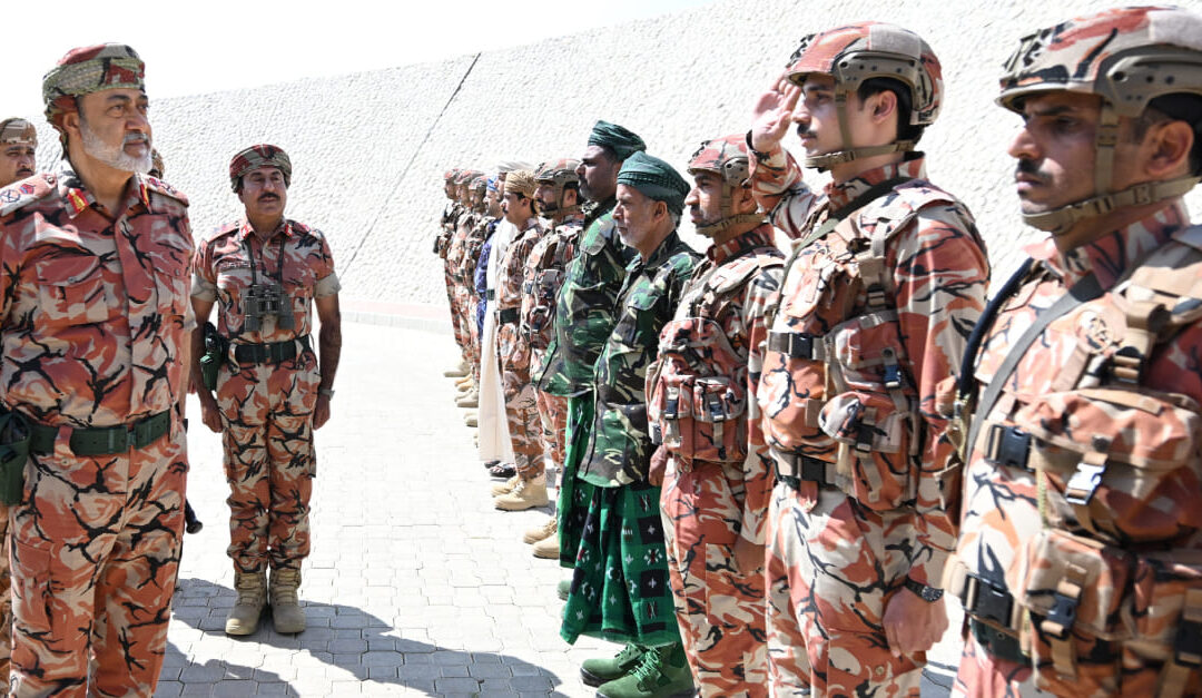 His Majesty the Sultan, the Supreme Commander, visits military units in Sarfait