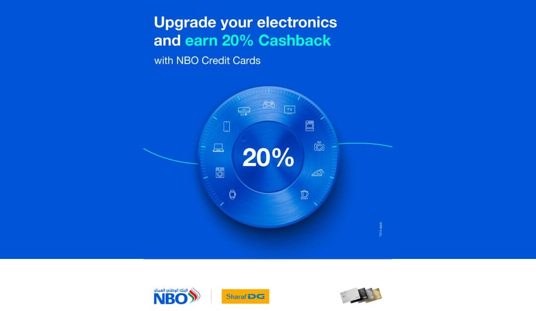 NBO offers 20 percent cashback for credit card holders at Sharaf DG