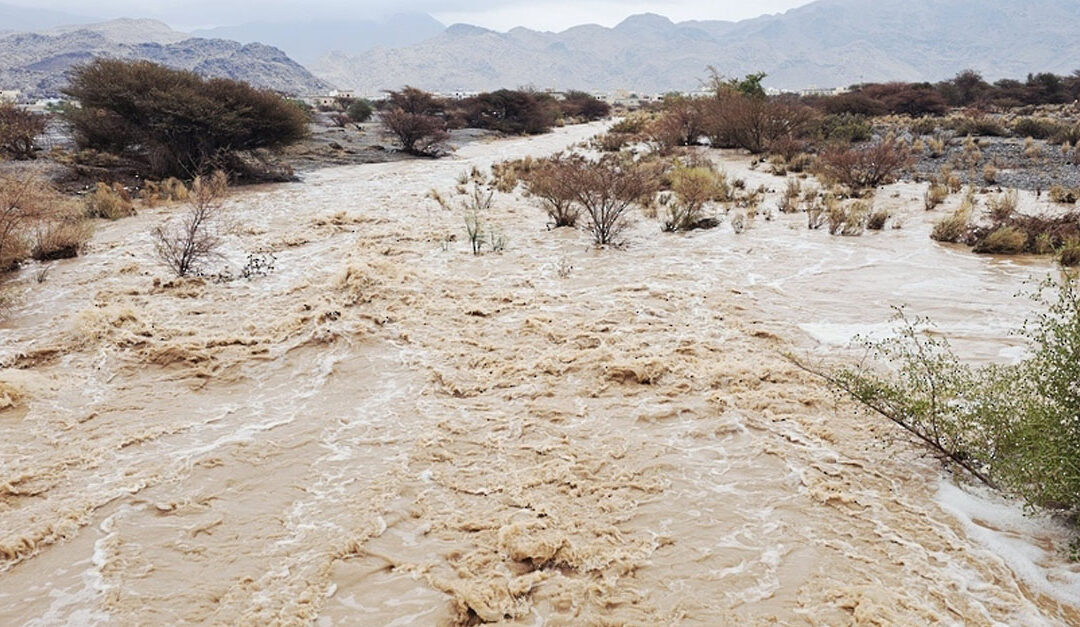 Al-Masarat low-pressure brings heavy rain, wadis flow in several governorates of Oman
