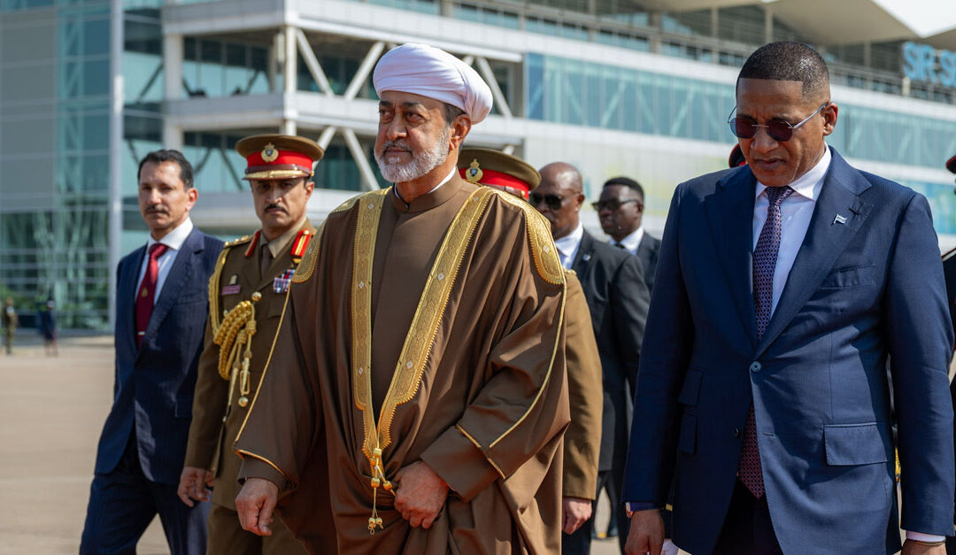 HM The Sultan arrives in Botswana